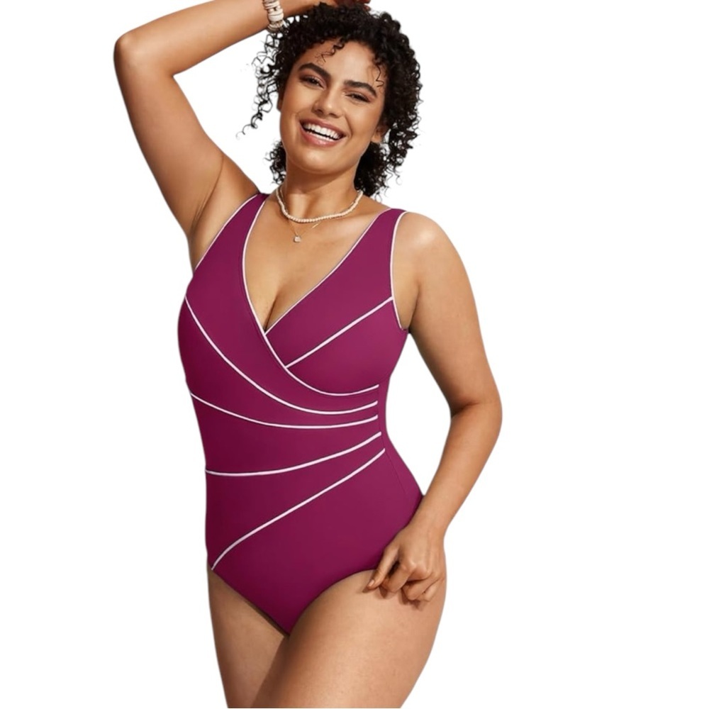 MIRACLESUIT Horizon Swimsuit in Magenta Purple Size XL — LAKE LIFE VIBES… - Picture 3 of 11